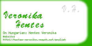 veronika hentes business card